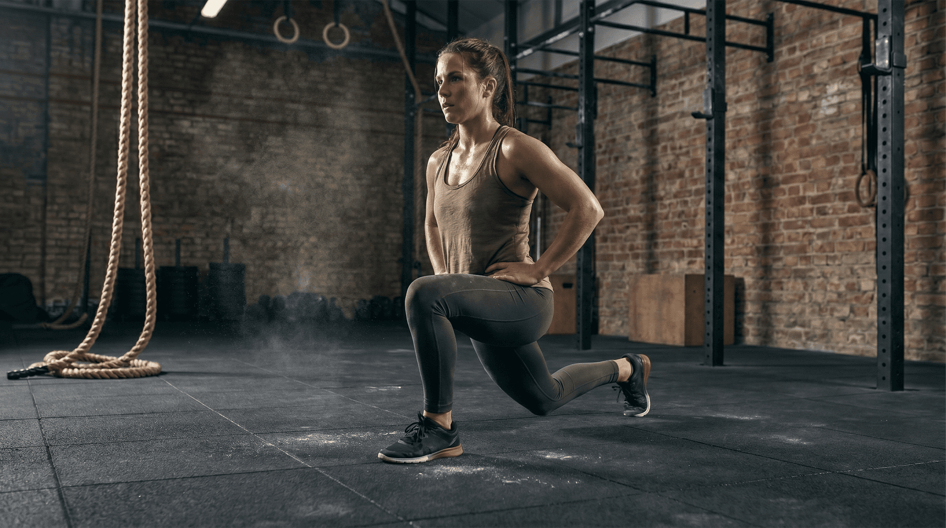 Woman performing lunges