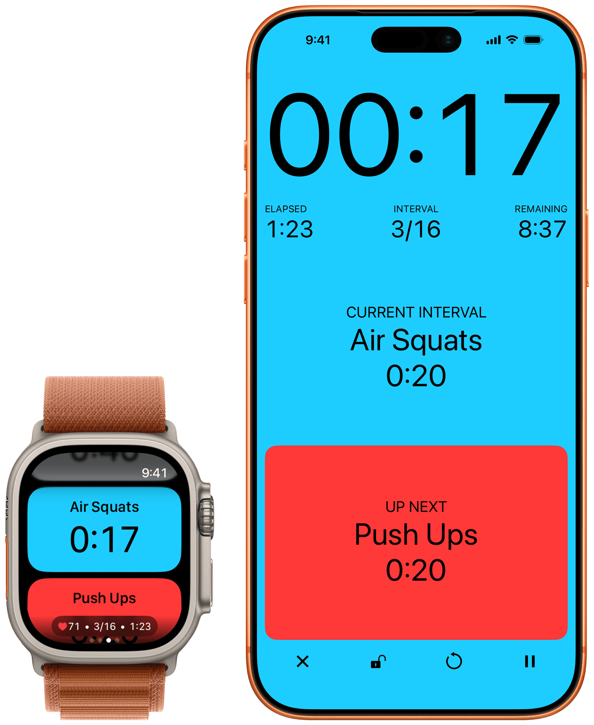 Seconds Interval Timer App for iPhone & Android | Seconds Pro